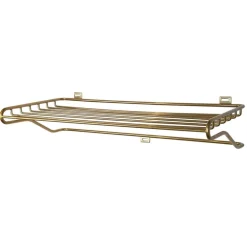 Maze Shoe Shelf, brass