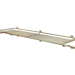 Maze Shoe Shelf, L, brass