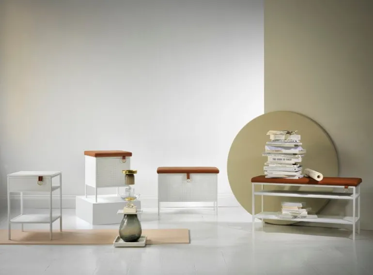 Maze Tracy side table, left, white