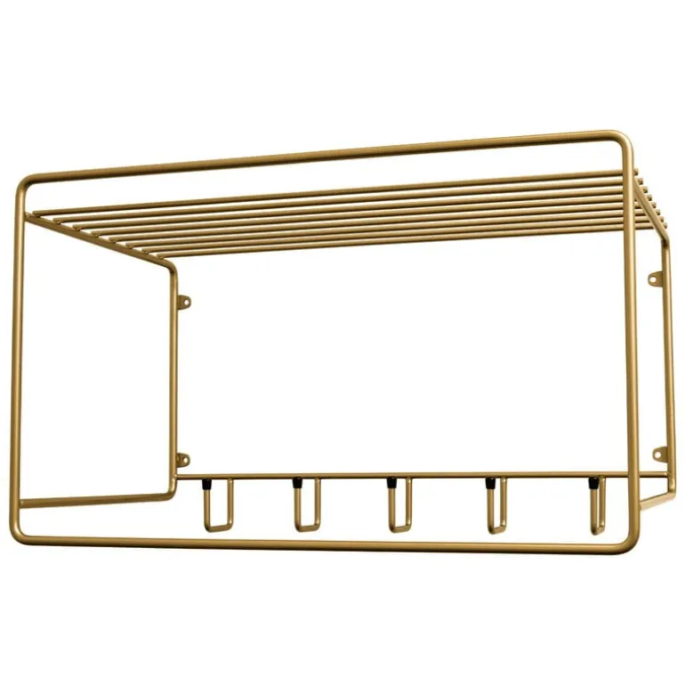 Maze Uptown hat rack, brass