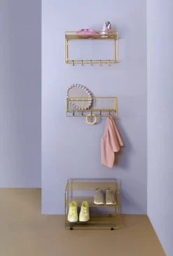 Maze Uptown hat rack, brass