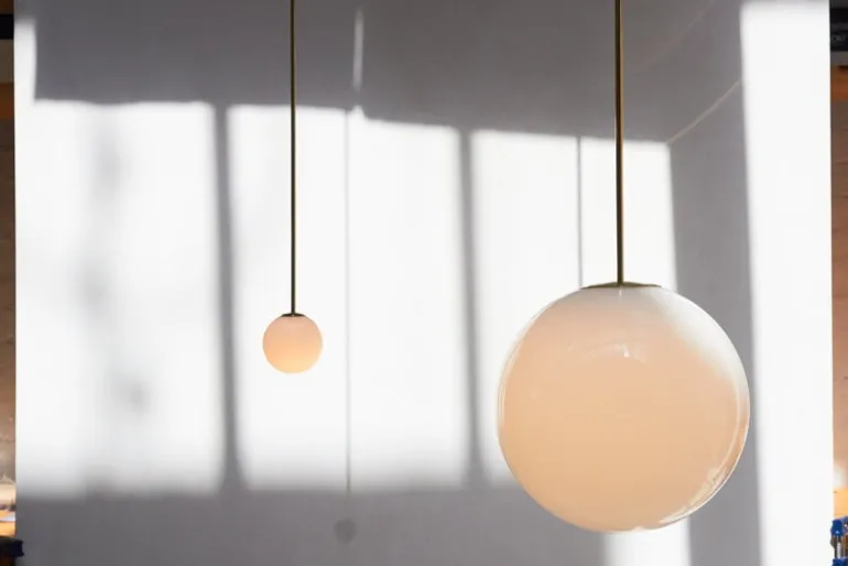 Michael Anastassiades Brass Architectural Collection pendant 250, polished brass