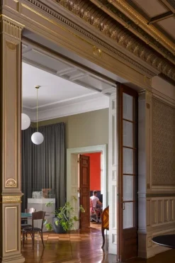 Michael Anastassiades Brass Architectural Collection pendant 350, polished brass