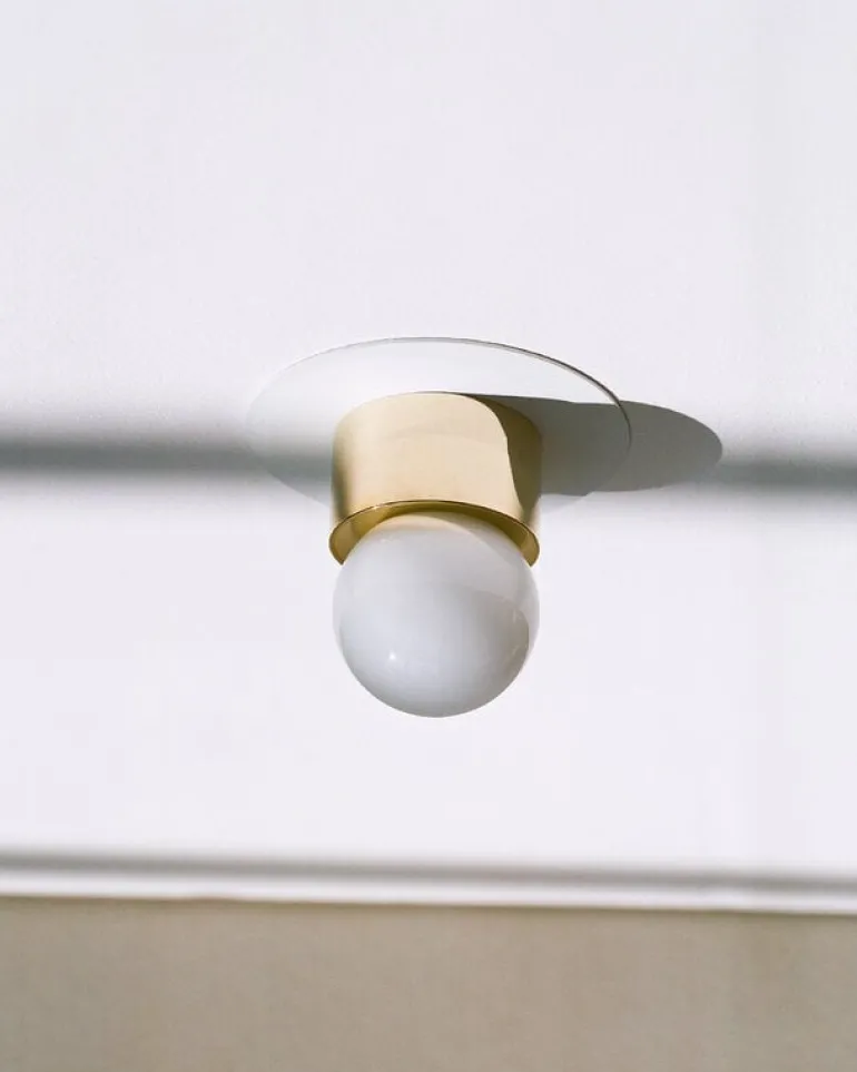 Michael Anastassiades Brass Architectural Collection wall/ceiling lamp 60, polished brass