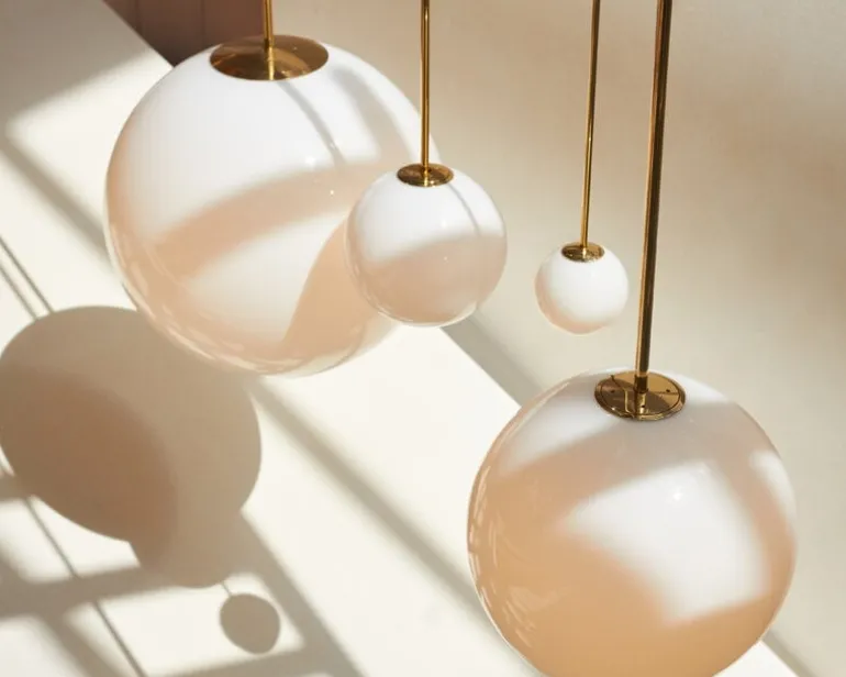 Michael Anastassiades Brass Architectural Collection pendant 150, polished brass