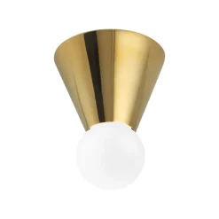 Michael Anastassiades Cone Light wall/ceiling lamp, polished brass