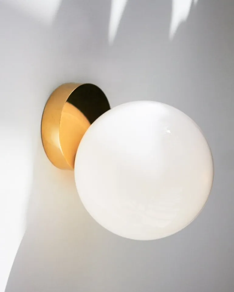 Michael Anastassiades Tip of the Tongue wall/ceiling lamp, polished brass