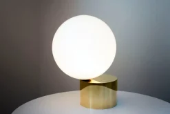 Michael Anastassiades Tip of the Tongue table lamp, polished brass