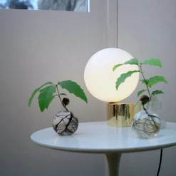 Michael Anastassiades Tip of the Tongue table lamp, polished brass