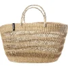 Mifuko Bolga market basket, M, open weave, natural