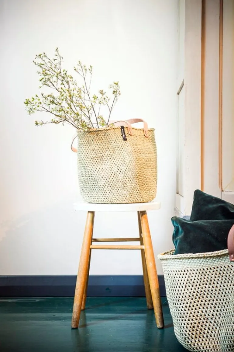 Mifuko Iringa market basket, M, natural