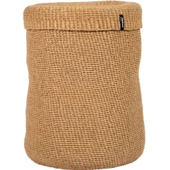 Mifuko Kiondo basket with lid, XL, brown