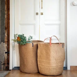 Mifuko Kiondo floor basket, XL, brown