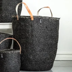 Mifuko Kiondo market basket, XL, black