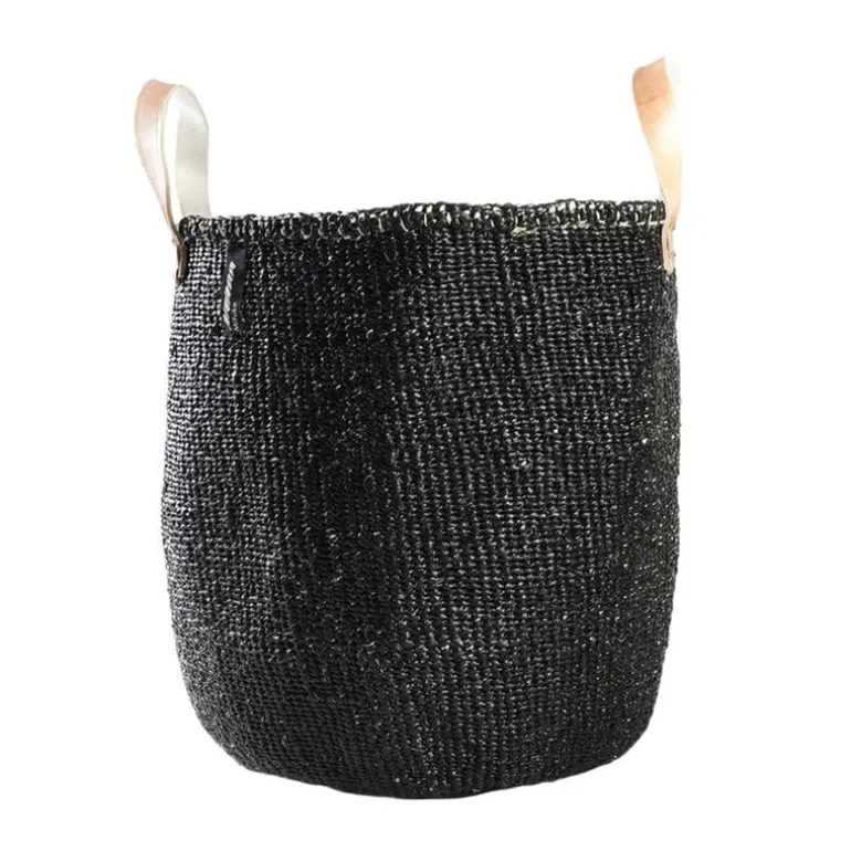 Mifuko Kiondo market basket, M, black
