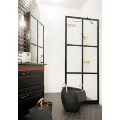 Mifuko Kiondo market basket, L, black