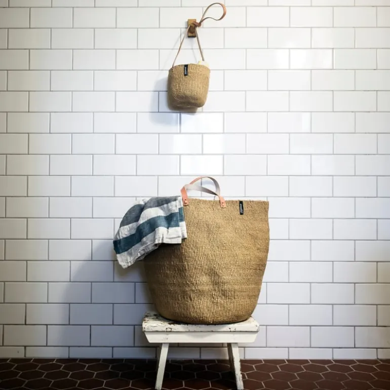 Mifuko Kiondo market basket, L, brown