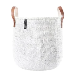 Mifuko Kiondo market basket, M, white