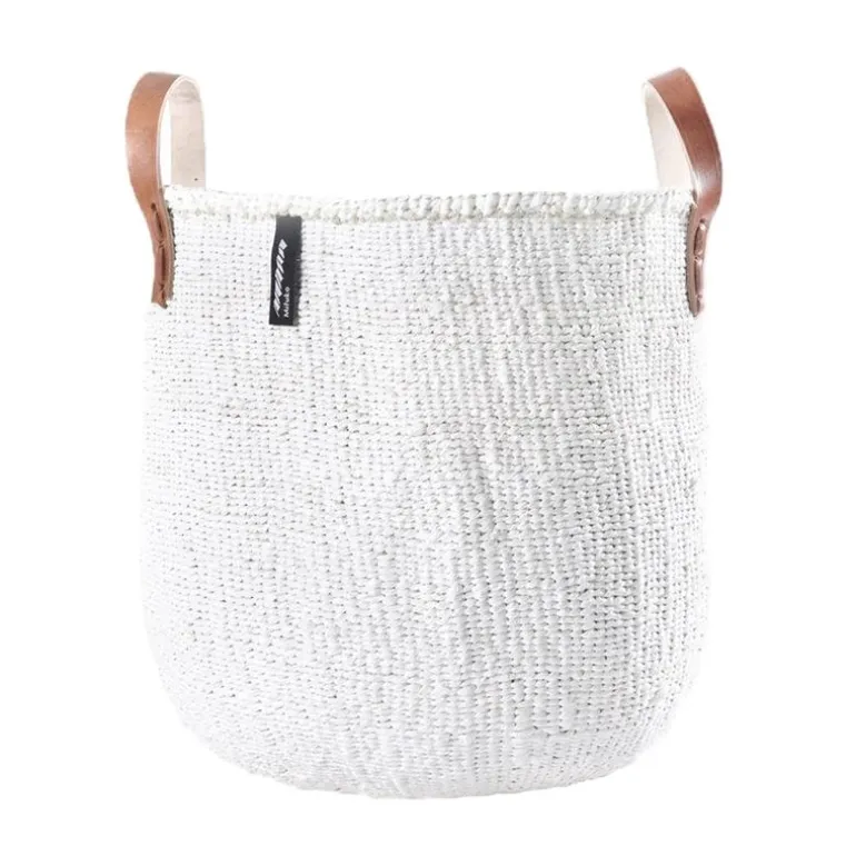 Mifuko Kiondo market basket, M, white