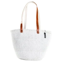 Mifuko Kiondo shopper basket, M, white