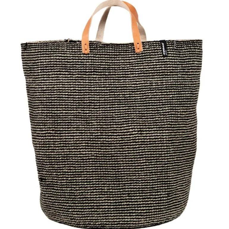 Mifuko Pamba floor basket, XL, grey sisal