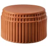 Miniforms Kolos coffee table, terracotta glazed