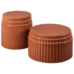 Miniforms Kolos side table, terracotta glazed