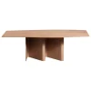 Miniforms Nami table, barrel shape, 260 x 130 cm, flamed oak