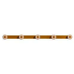 Mizetto Bloom Wall coat rack, deep brown