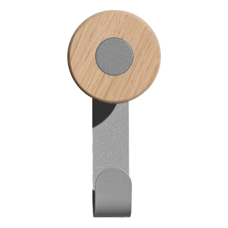 Mizetto Bloom Wall single hook, 5 pcs, pale grey