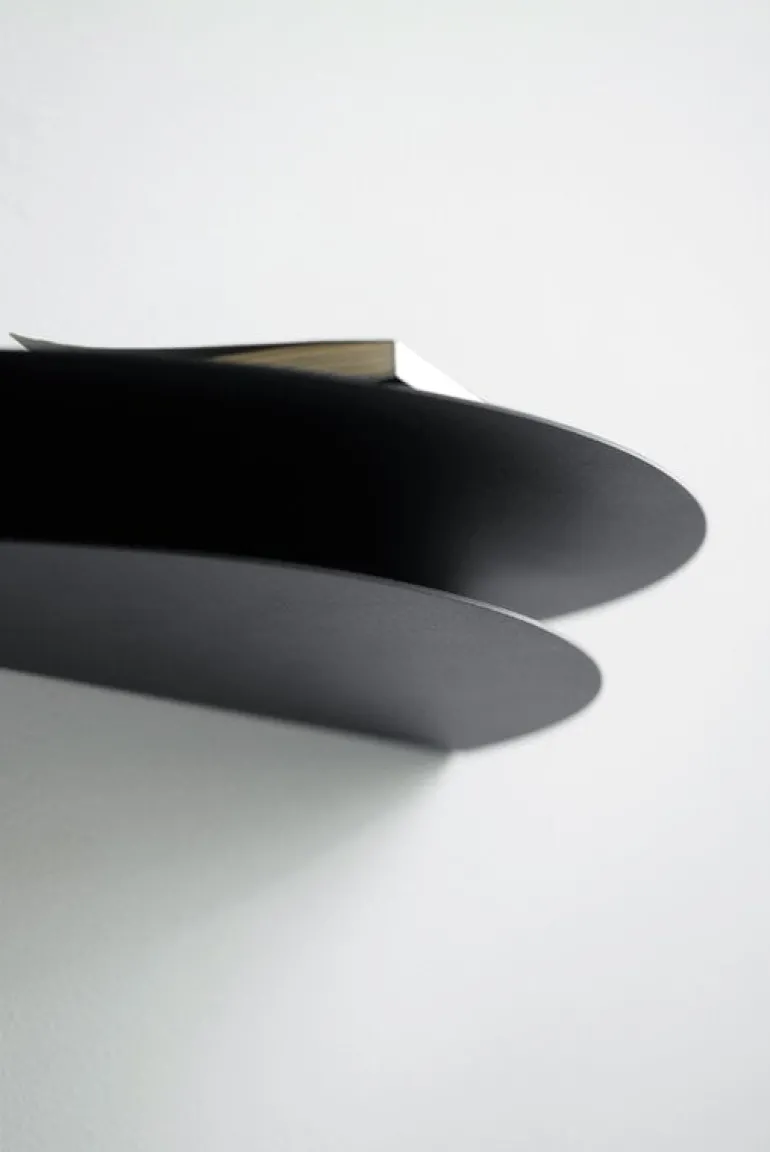 Moebe Half Moon shelf, large, black