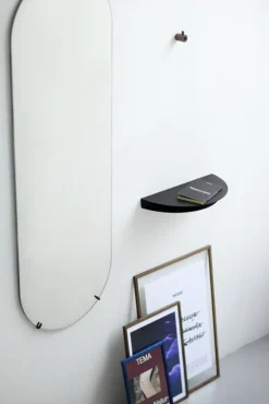 Moebe Half Moon shelf, large, black