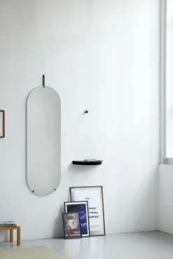 Moebe Half Moon shelf, large, black