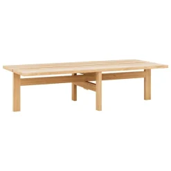 Moebe Rectangular coffee table, 115 cm, oak