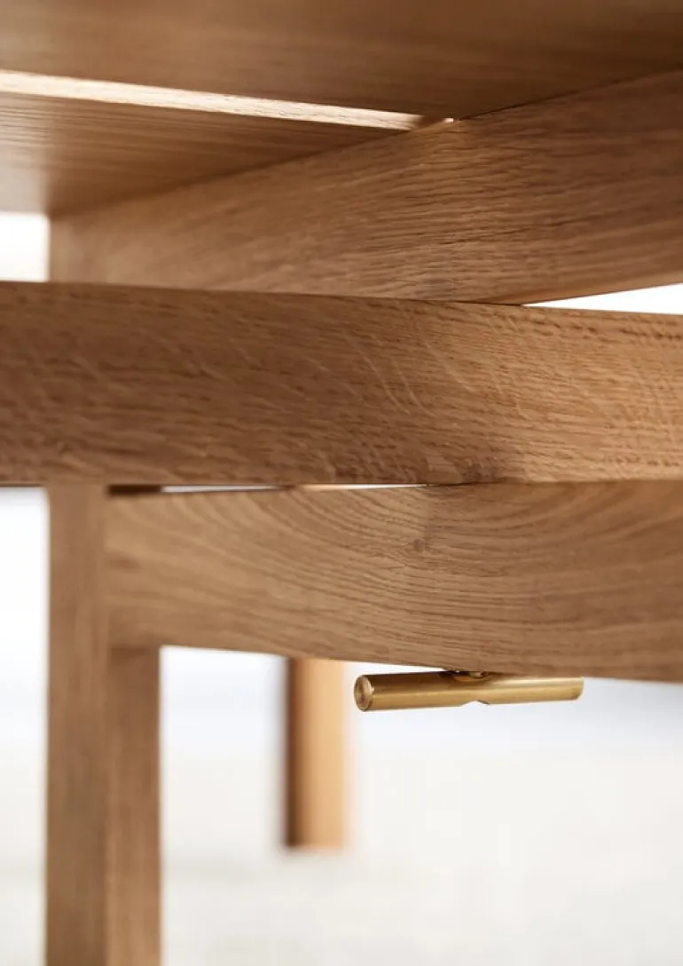 Moebe Rectangular coffee table, 60 cm, oak