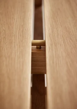 Moebe Rectangular coffee table, 60 cm, oak