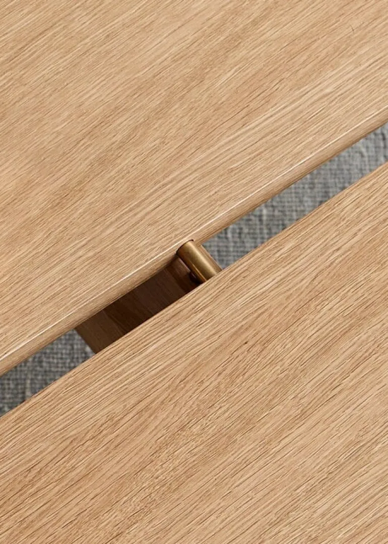 Moebe Rectangular coffee table, 60 cm, oak