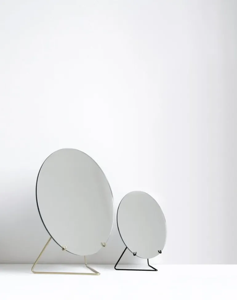 Moebe Standing mirror 30 cm, brass