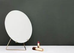 Moebe Standing mirror 30 cm, brass