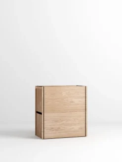 Moebe Storage Box, oak - black