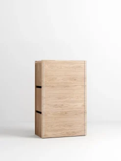 Moebe Storage Box, oak - white