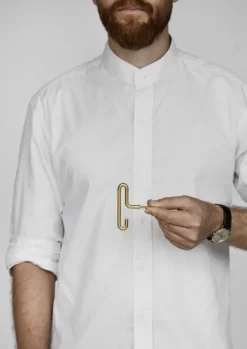 Moebe Wall hook 2 pcs, small, matt gold