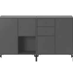 Montana Furniture Couple sideboard, black legs - 04 Antracite
