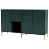 Montana Furniture Couple sideboard, brass legs - 163 Black jade