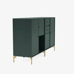 Montana Furniture Couple sideboard, brass legs - 163 Black jade