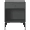 Montana Furniture Dream nightstand, black legs - 04 Antracite