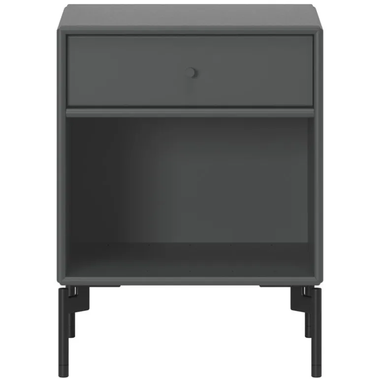 Montana Furniture Dream nightstand, black legs - 04 Antracite
