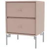 Montana Furniture Drift nightstand, matt chrome legs - 137 Mushroom
