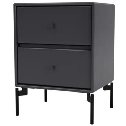 Montana Furniture Drift nightstand, black legs - 04 Antracite