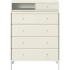 Montana Furniture Keep chest of drawers, Snow legs - 150 Vanilla